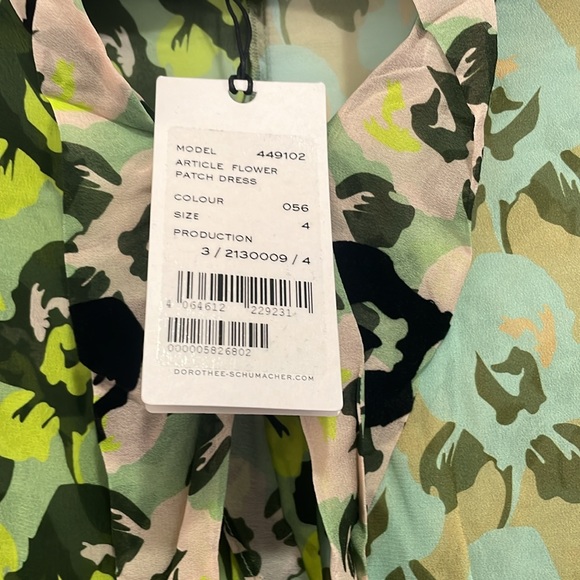 New! DOROTHEE SCHUMACHER Article Flower Patch Dress floral crepe de chine - Picture 8 of 9